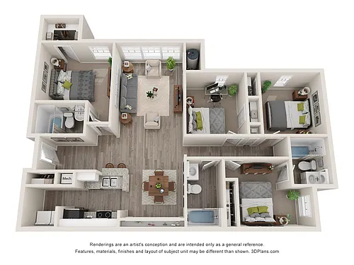 Floor plan 4x3 - The Mission