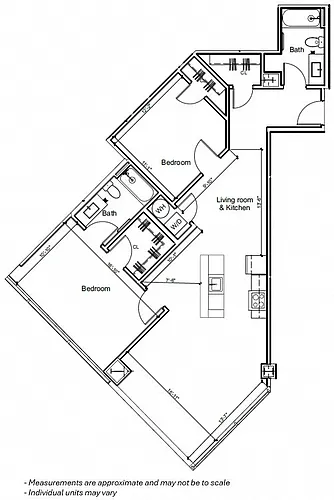 Floor plan 2BR 2C