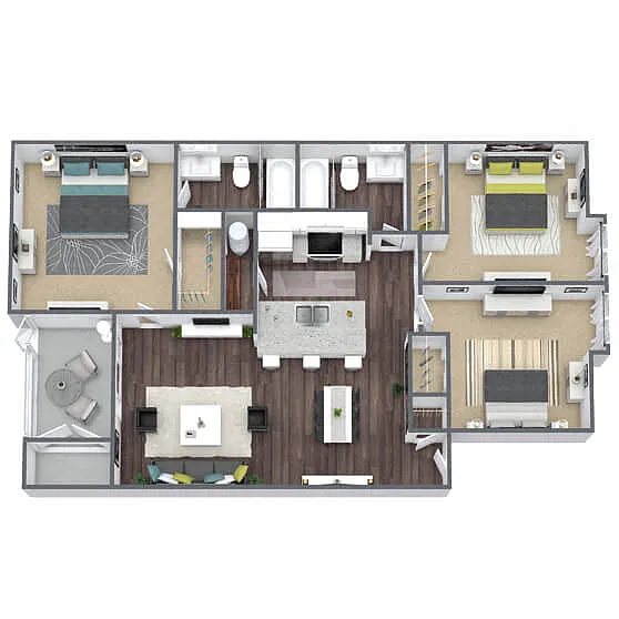 Floor plan 3 Bedroom