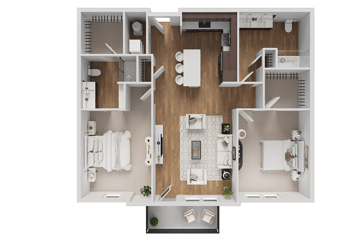 Floor plan West 8th - Sapphire