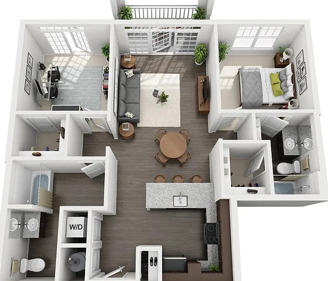 B5 floor plan Fountains Matthews