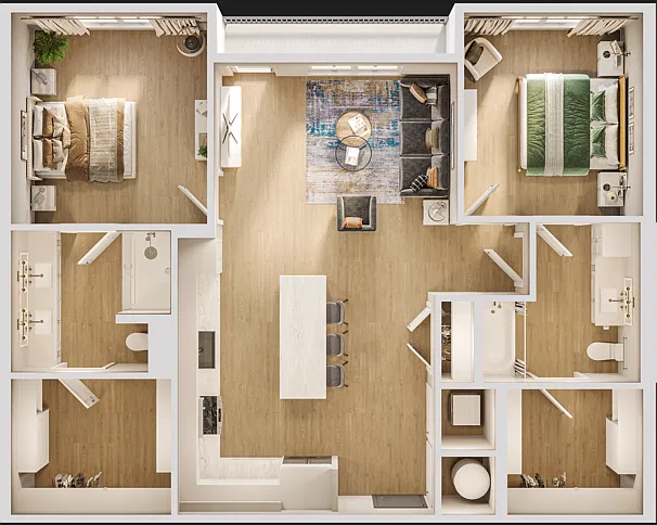 Floor plan 2B