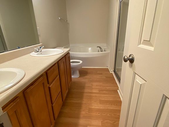 Master bath with garden tub and separate shower