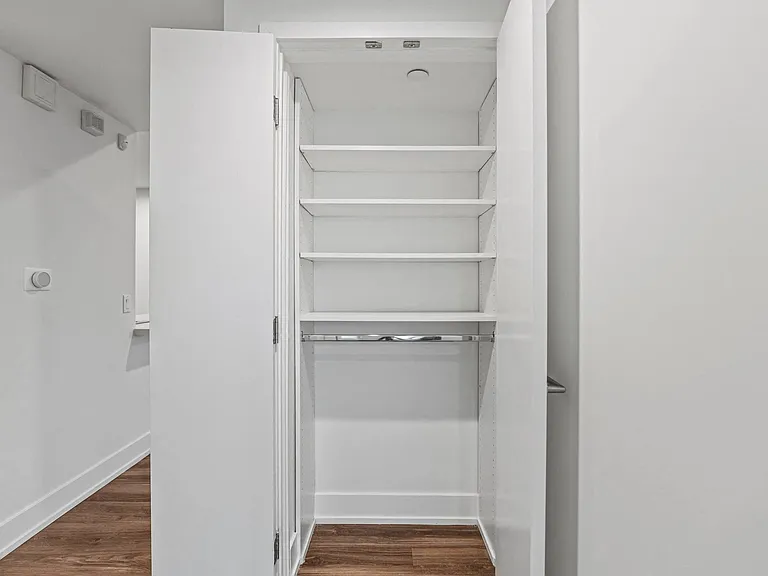 Hall Closet with Shelving