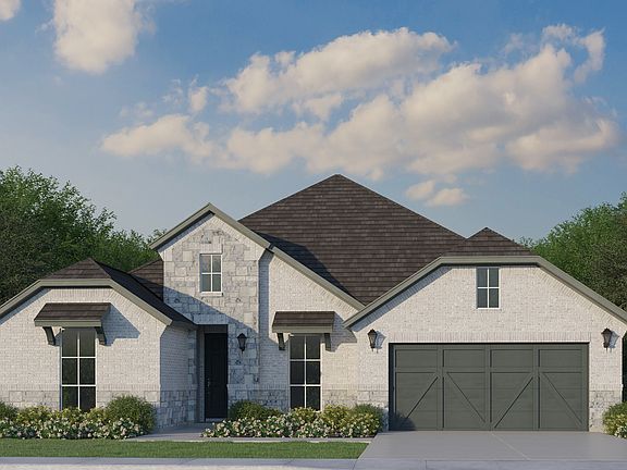 Plan 1688 Elevation B with Stone
