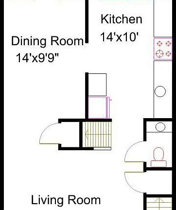 Main level floor plan
