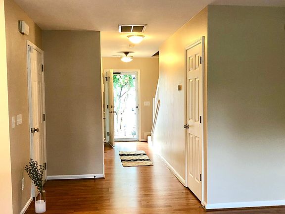 Entry way with storm door