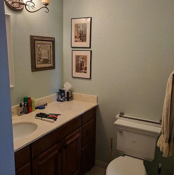 Bedroom #2 bathroom sink and commode
