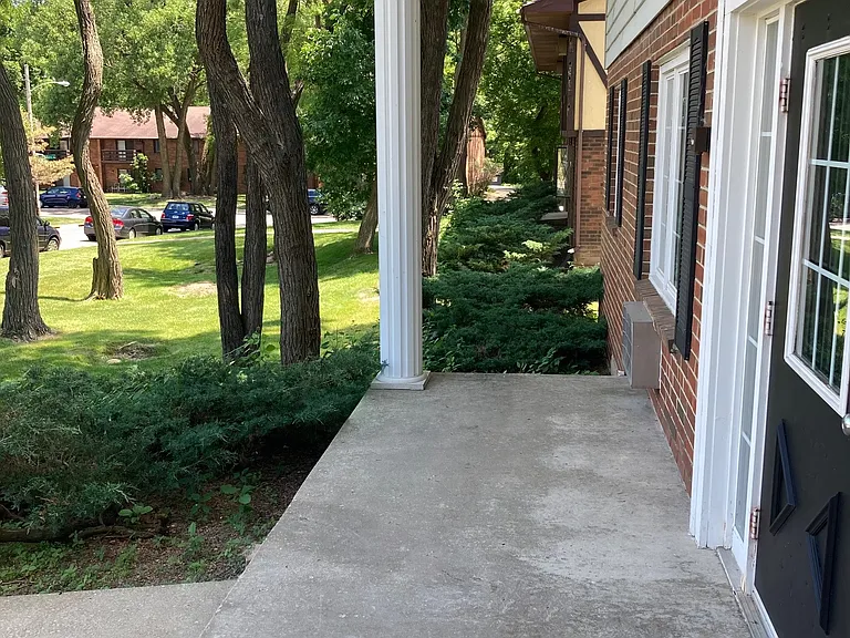 Shared Front Porch, Mature Trees