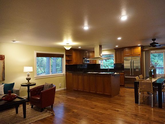 Dining room and kitchen