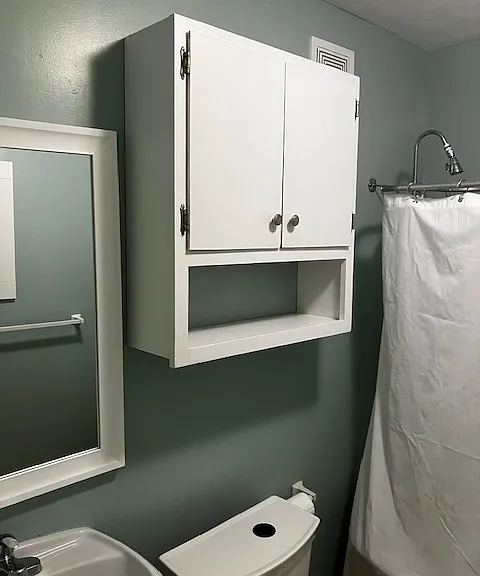 Bathroom with pedestal sink