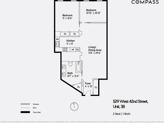 2nd image of 529 W 42nd St APT 3B