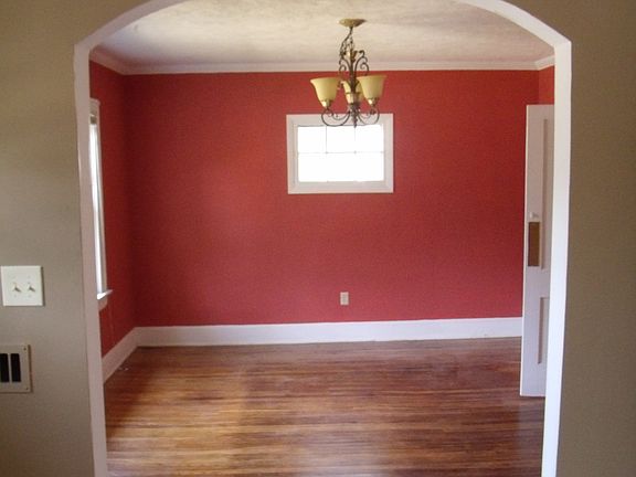 Entryway looking into dining room