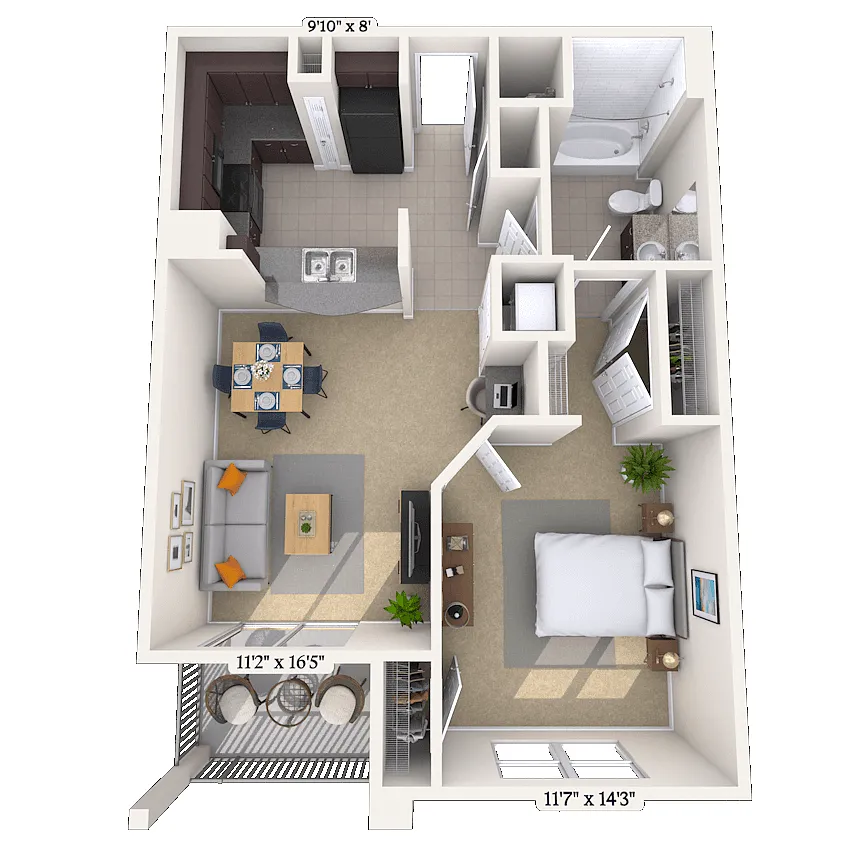 Floor plan The Caroline