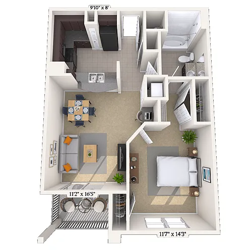 Floor plan The Caroline