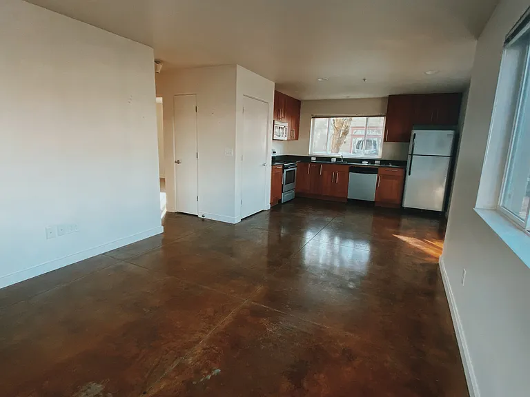 Kitchen and living room