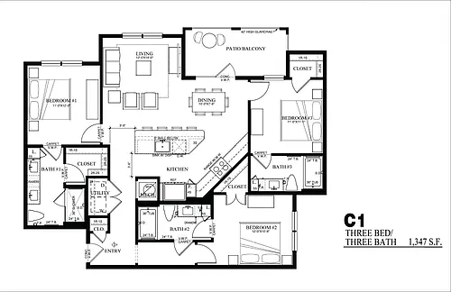 Floor plan C1