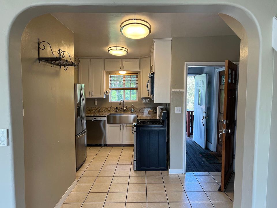 Front door and kitchen