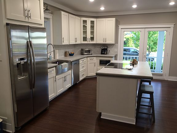 Kitchen with view of 3rd st