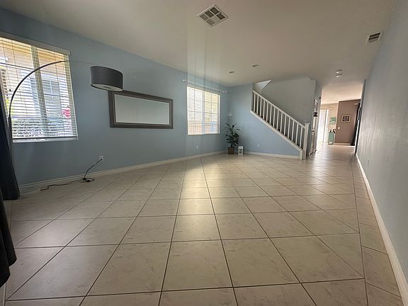 Living room and formal dining area