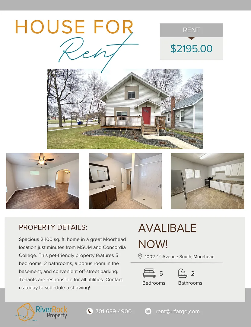 Spacious 5-Bedroom Home Near MSUM & Concordia Perfect for Students or Large Households! — Photo 1