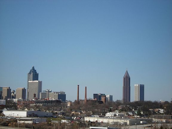 View of ATL skyline from roof
