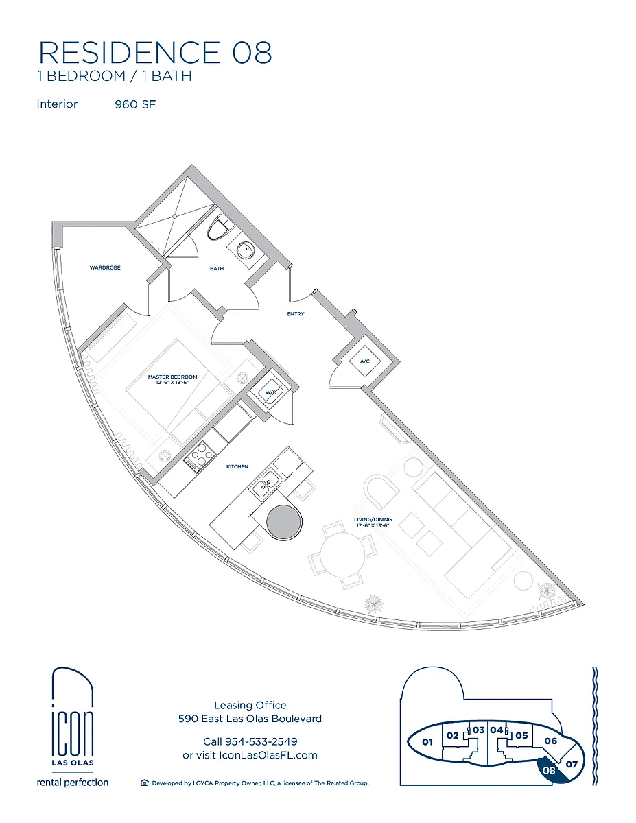 Floor plan 1X1