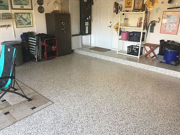 New laminate garage floor 