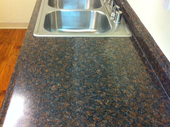 Counter tops and sink