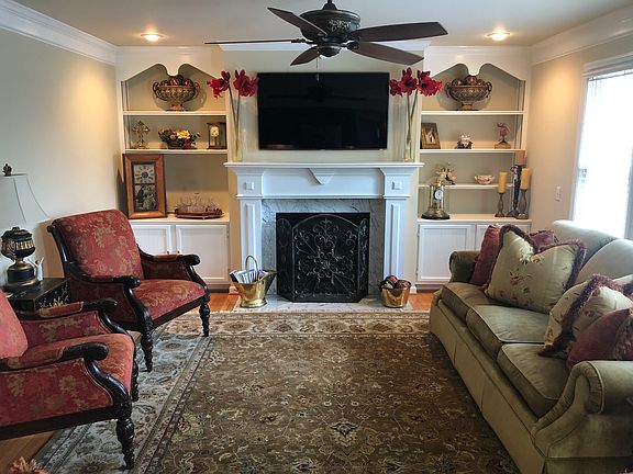 Built-in cabinets & mantle