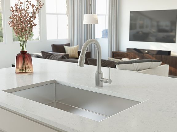 Large sink in kitchen island