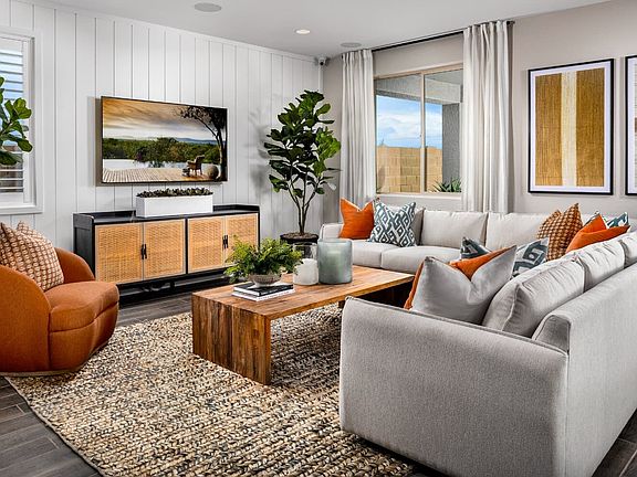 Image of the great room in the Ponderosa Model Home.