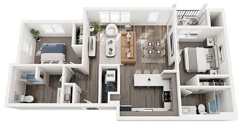 Floor plan 2X2 - C1