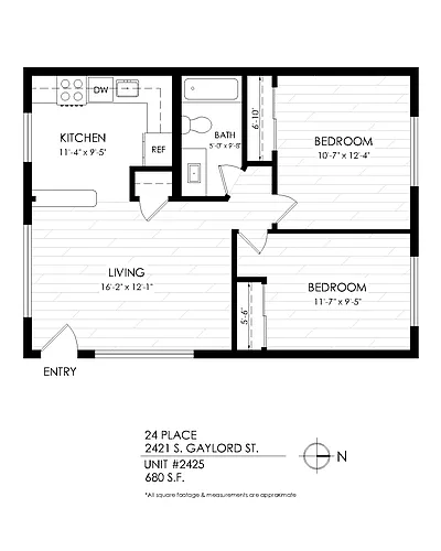 Floor plan 2 Bedroom