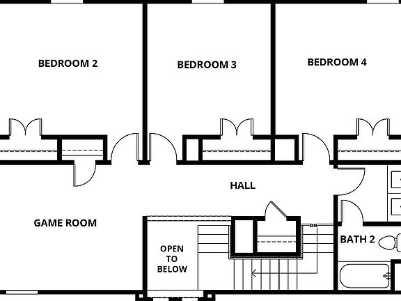 Second floor layout of the Murray.