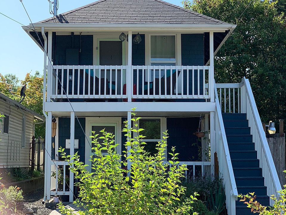 Unit A is the upper unit accessible by stairs.