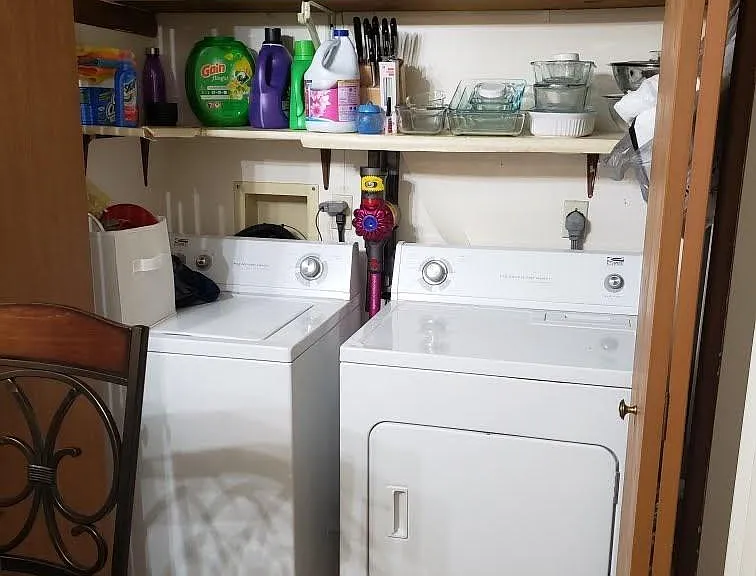 Washer and dryer