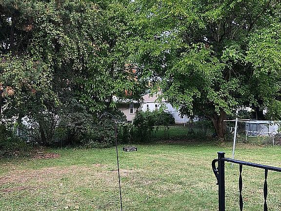 Fenced back yard