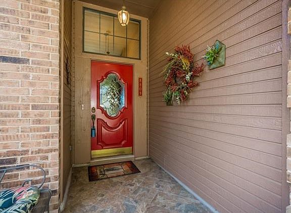 Beautiful red front door
