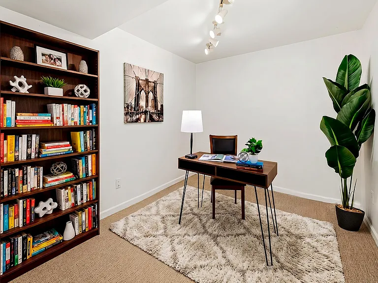 The extra finished room will make an excellent office or hobby room.