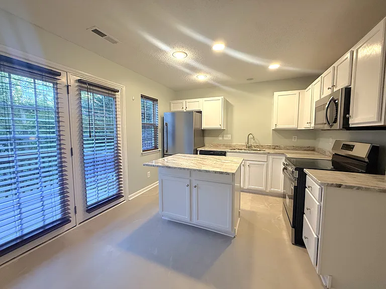 Brand new stainles steel appliances are ready for your use.
