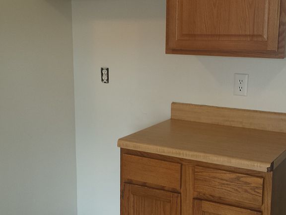 Kitchen with space for refrigerator