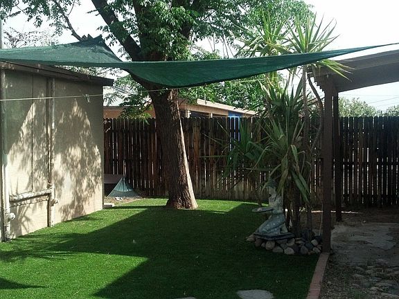 Shade Sail & Artificial Turf