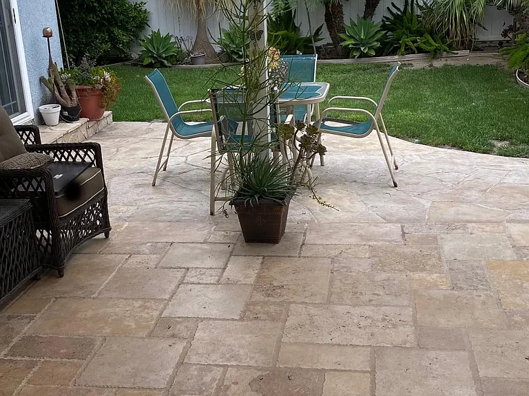 Back patio.