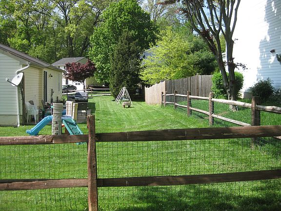large fenced in backyard