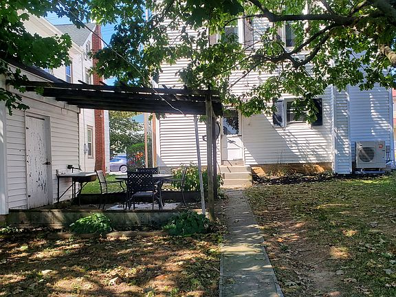 lovely quiet back yard with sitting area