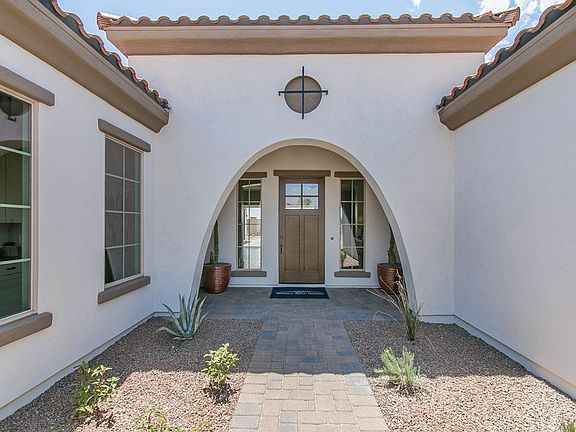 front entrance Carina model home Tranquility at Montecito in Estrella William Ryan Homes Phoenix
