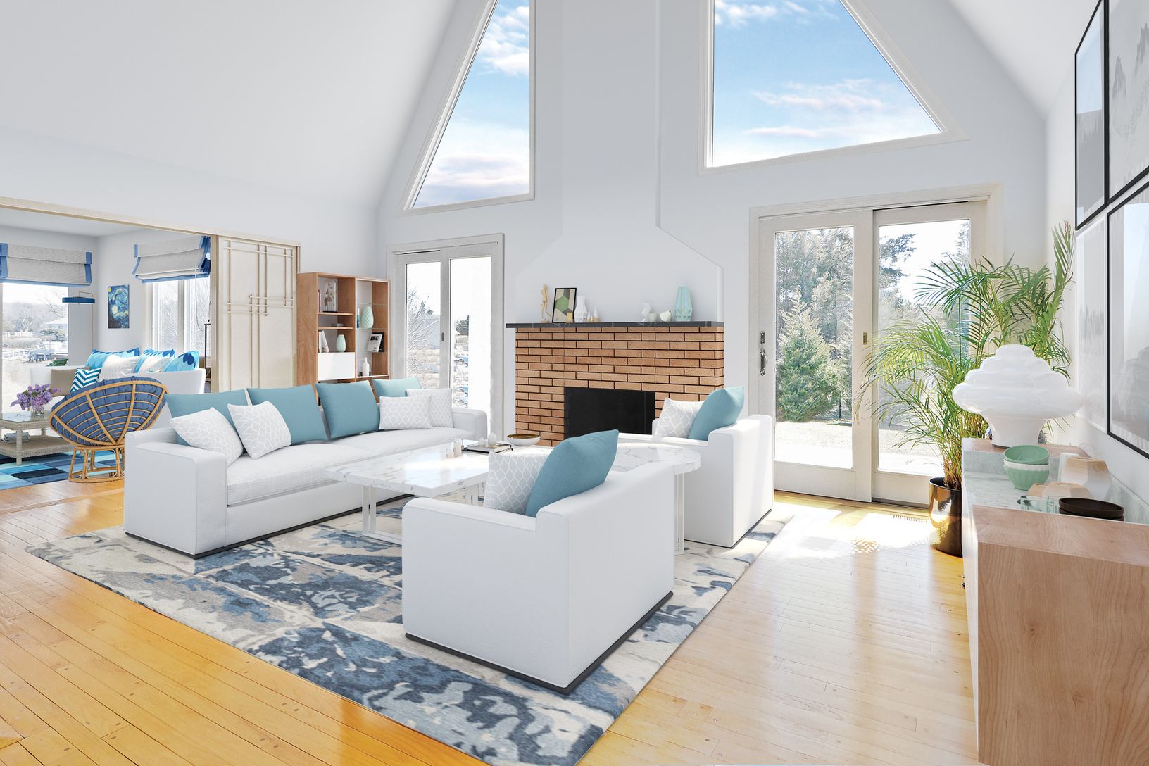  BRIGHT & SUNNY LIVING ROOM - VIRTUALLY STAGED