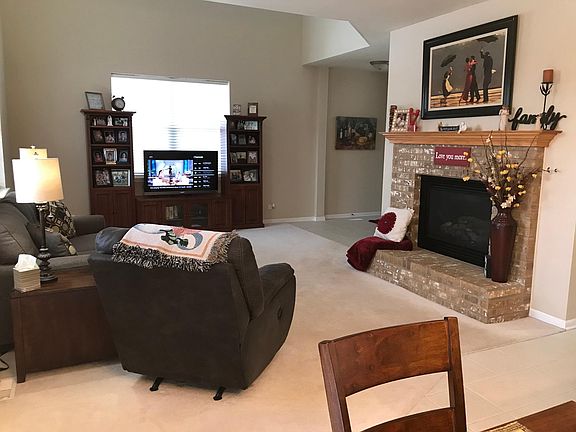 View from dining room/area into living room.