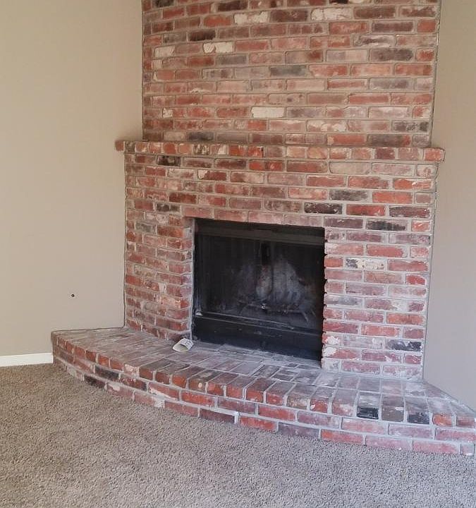 fireplace in family room